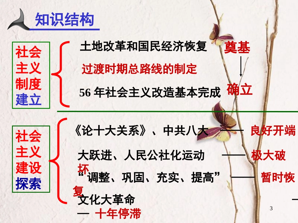 浙江省桐乡市高考历史一轮复习社会主义建设在探索中曲折发展课件_第3页