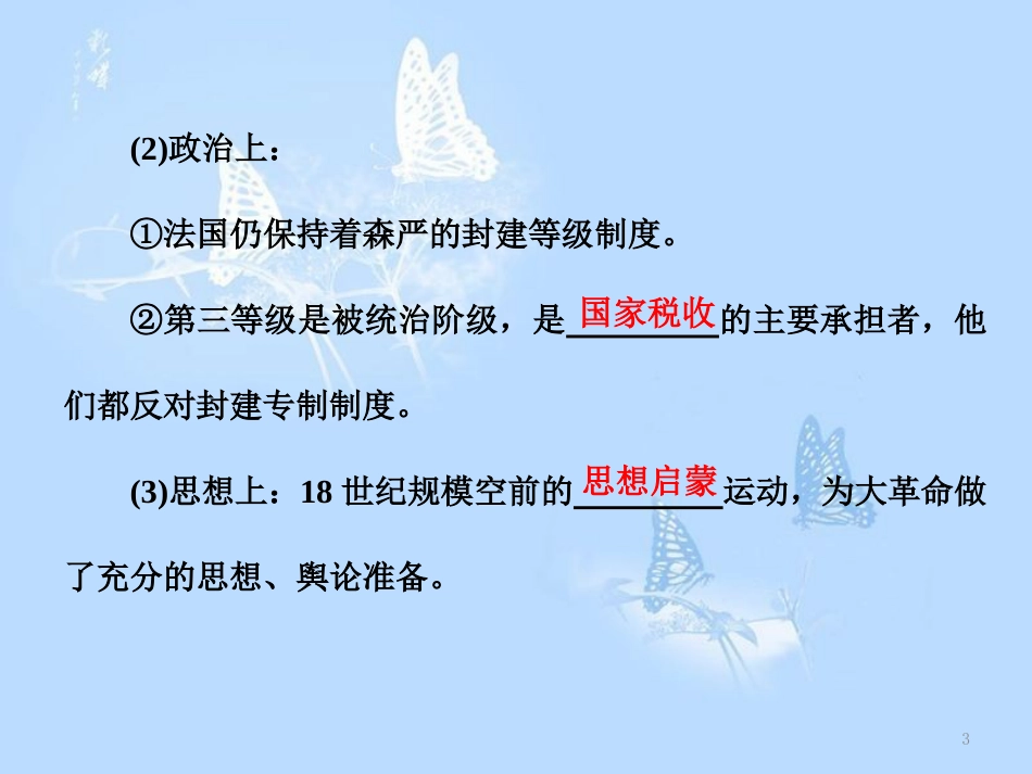 高中历史 专题3 民主力量与专制势力的较量 三 法国人民的民主追求课件 人民版选修2_第3页
