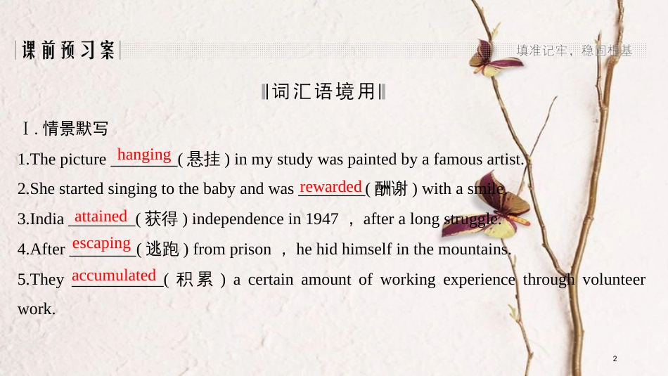 2019版高考英语一轮复习 第一部分 Module 3 Literature课件 外研版选修7_第2页