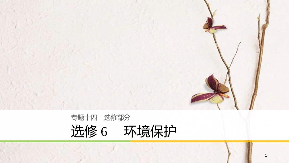 （全国通用）高考地理二轮复习 环境保护课件 选修6_第1页