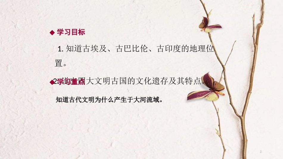 九年级历史上册 第二单元 古代世界 第2课 亚非文明古国导学课件 中华书局版_第2页