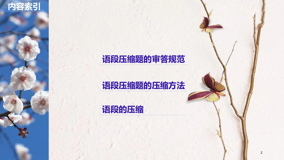 2019届高考语文一轮复习 第一章 语言文字的运用 专题五 语段的压缩 核心突破二 掌握关键的压缩能力课件_第2页