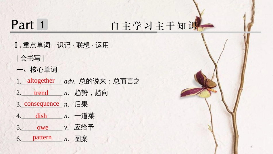 2019版高考英语大一轮复习 第一部分 Module 3 Foreign Food课件 外研版选修8_第2页
