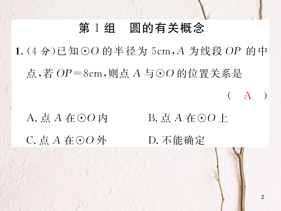 九年级数学下册 双休作业（六）作业课件 （新版）北师大版_第2页