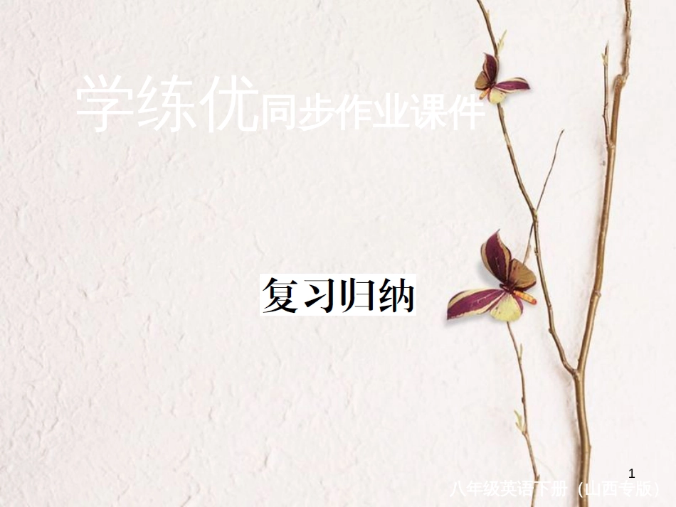 （山西专版）八年级英语下册 复习归纳课件 （新版）人教新目标版_第1页