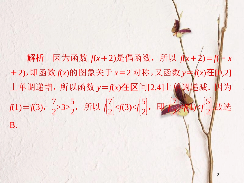 2019版高考数学一轮复习 第2章 函数、导数及其应用 2.2 函数的单调性与最值习题课件 文_第3页