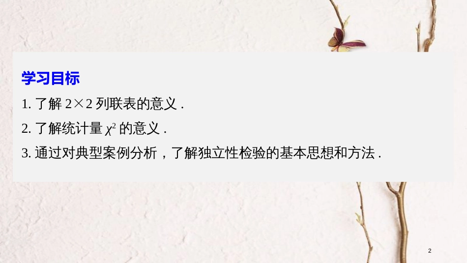 高中数学 第1章 统计案例 1.1 独立性检验课件 苏教版选修1-2_第2页