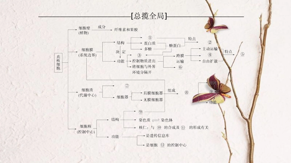 （全国版）2019版高考生物一轮复习 第2单元 细胞的基本结构与物质的输入和输出单元网络构建课件_第2页