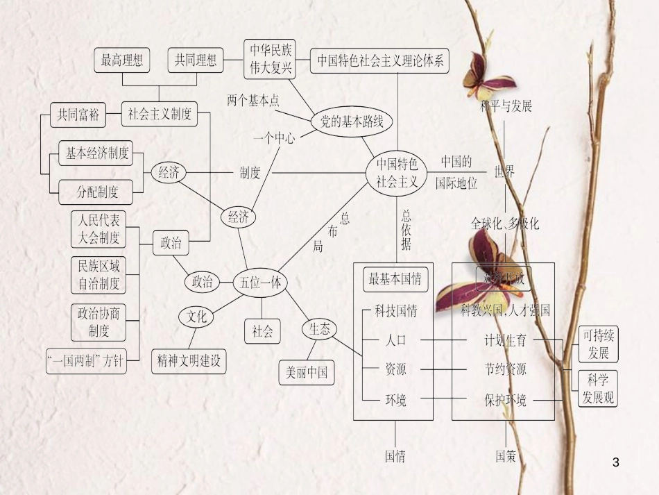 广东省年中考政治 第3部分 构建体系 第四板块 国情国策复习课件_第3页