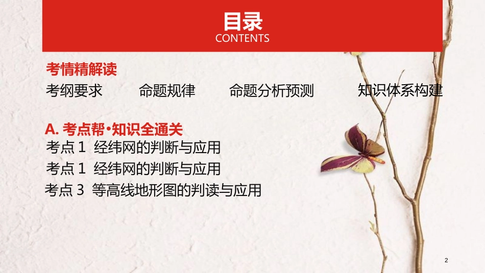 （全国版）2019版高考地理一轮复习 第一单元 地球与地图课件_第2页