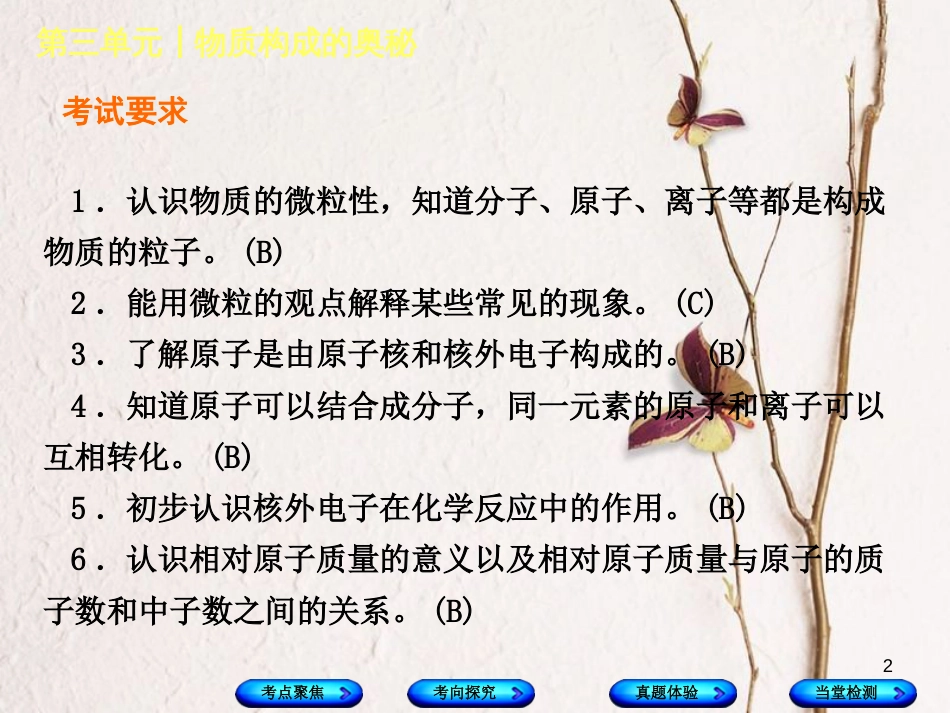 中考化学复习 第三单元 物质构成的奥秘课件_第2页