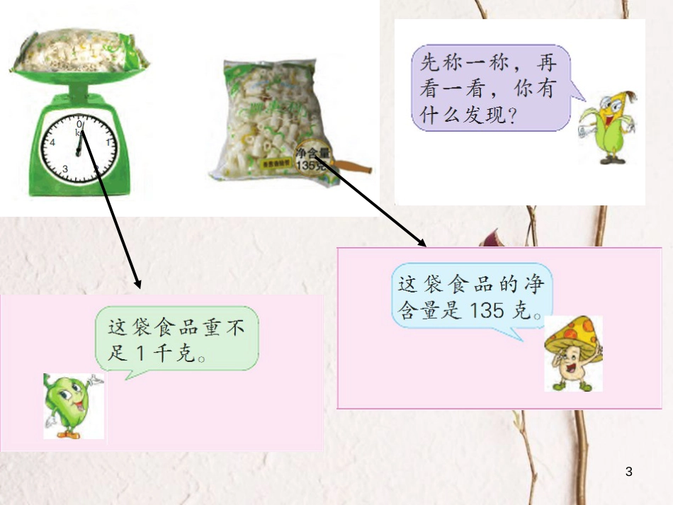 三年级数学上册 2.2 认识克课件3 苏教版_第3页