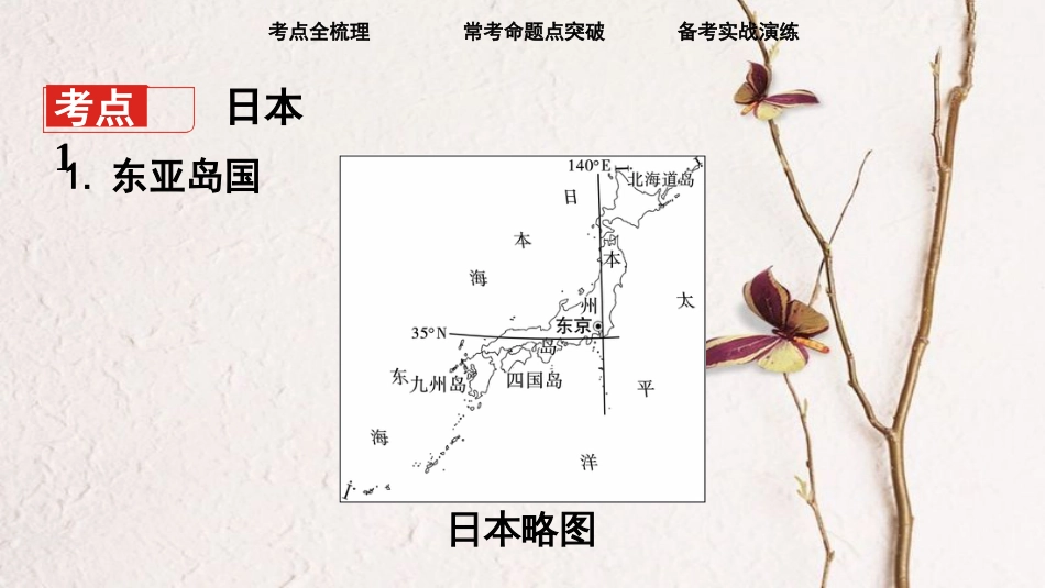 （新疆地区）中考地理总复习 七下 第八章 走近国家（课时一 日本 埃及）基础知识梳理课件_第3页