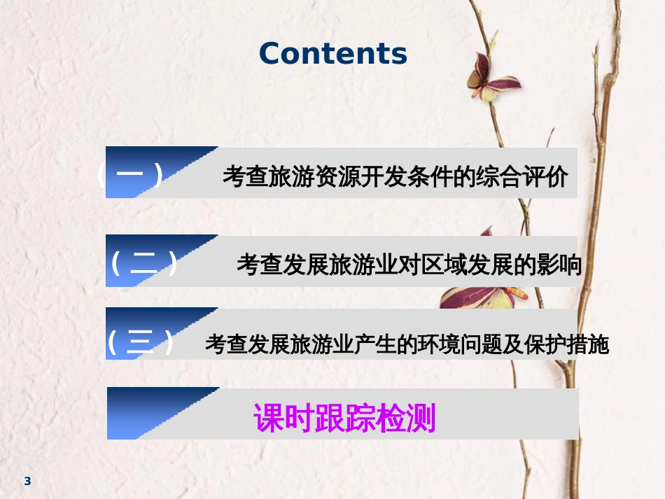 2019版高考地理一轮复习 第5部分 选考模块 旅游地理 第二讲 高考为标——把握考向&#8226;精准备考课件 中图版_第3页