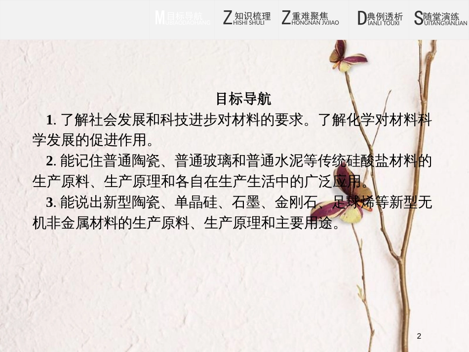 高中化学 第三单元 化学与材料的发展 3.1 无机非金属材料课件4 新人教版选修2_第2页