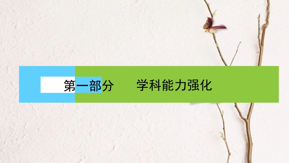 高考地理二轮复习 第一部分 学科能力强化 专题一《考试大纲》四项考核能力 1.1.1 获取和解读地理信息课件_第1页