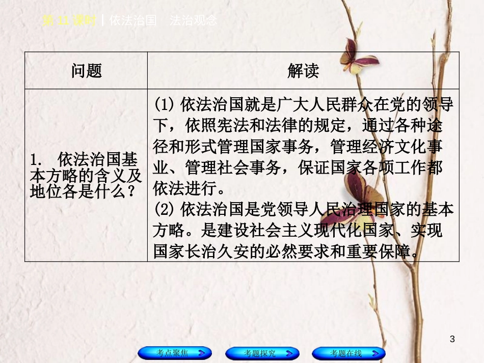 （河北专版）中考政治复习方案 第四单元 崇尚宪法 依法治国 第11课时 依法治国 法治观念课件_第3页