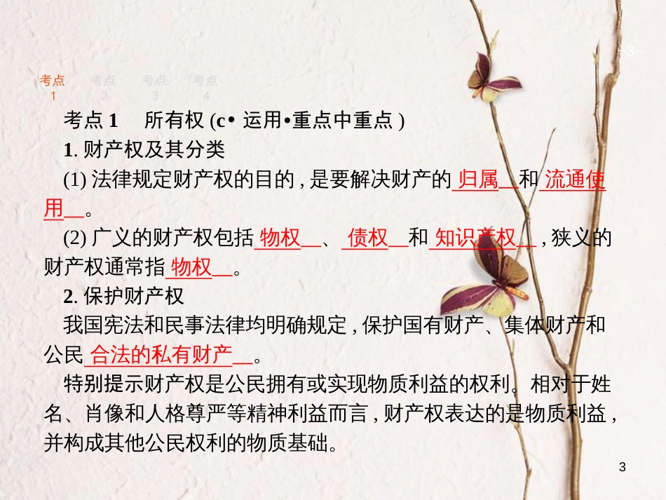 （浙江选考1）2019年高考政治一轮复习 42 财产权和知识产权课件 新人教版选修5_第3页