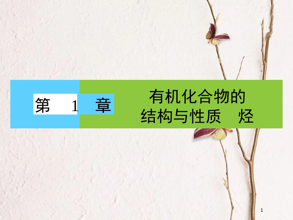 高中化学 第一章 有机化合物的结构与性质 1.1 认识有机化学课件 鲁科版选修5_第1页