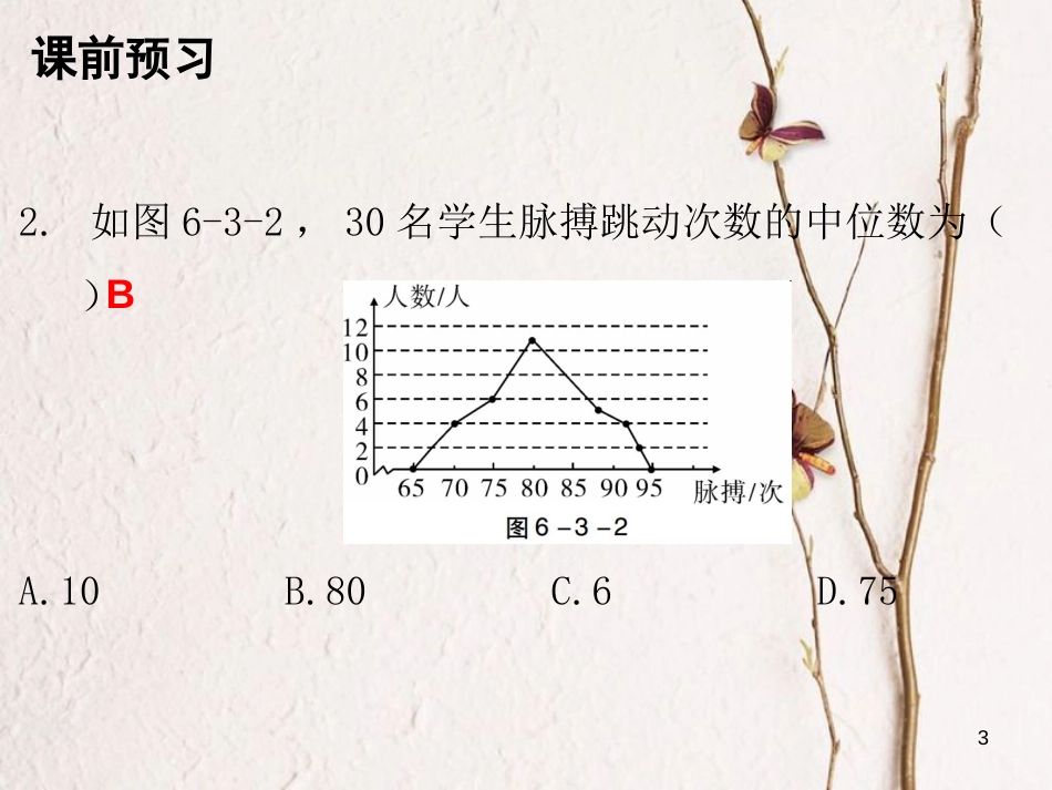 八年级数学上册 第六章 数据的分析 3 从统计图分析数据的集中趋势课件 （新版）北师大版_第3页
