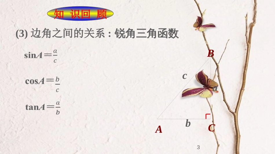 九年级数学下册 第一章 直角三角形的边角关系 1.4 解直角三角形课件 （新版）北师大版_第3页