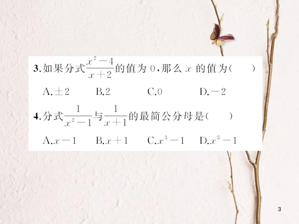 八年级数学下册 5 分式与分式方程章末检测题课件 （新版）北师大版_第3页