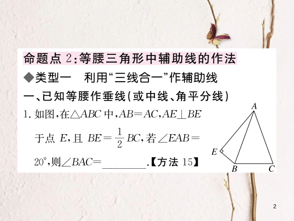 （贵州专用）八年级数学上册 13 轴对称复习课（三）课件 （新版）新人教版_第2页