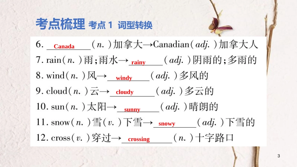 云南省中考英语学业水平精准复习方案 第一部分 教材复习 课时4 七下 Units 5-8课件_第3页