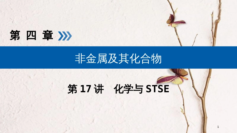 （全国通用版）2019版高考化学大一轮复习 第17讲 化学与STSE 考点2 环境保护与绿色化学优选课件_第1页