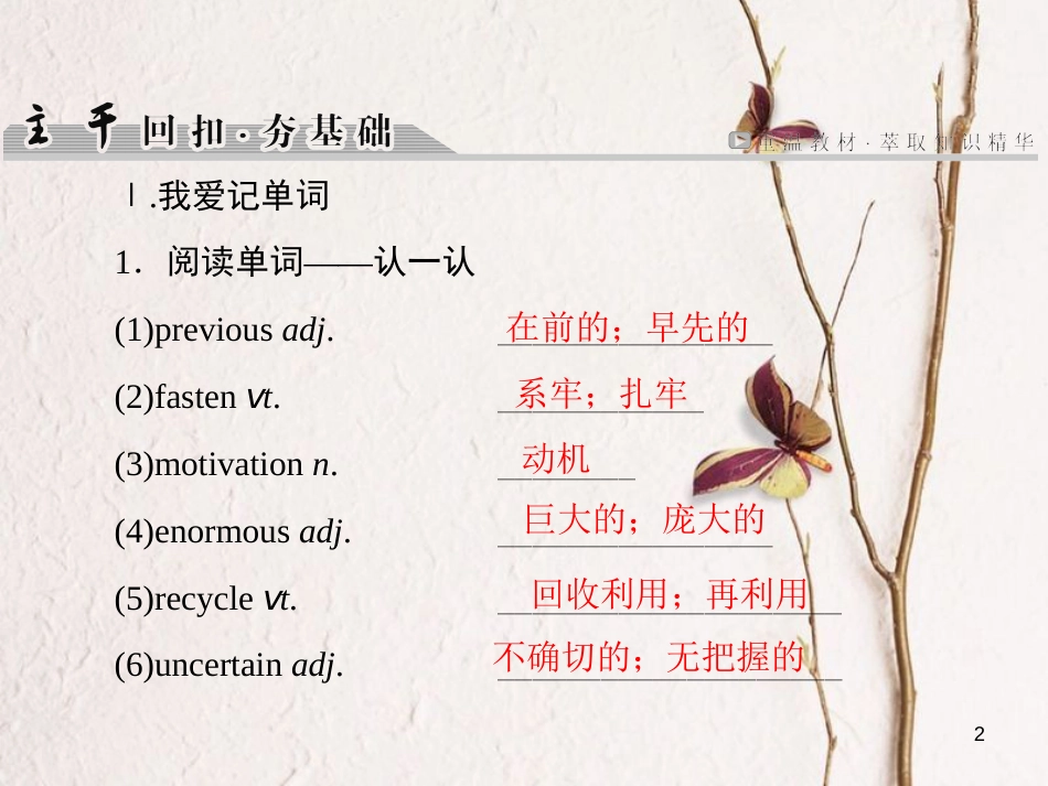 版高考英语大一轮复习 第1部分 模块复习方略 Unit 3 Life in the future课件 新人教版必修5_第2页