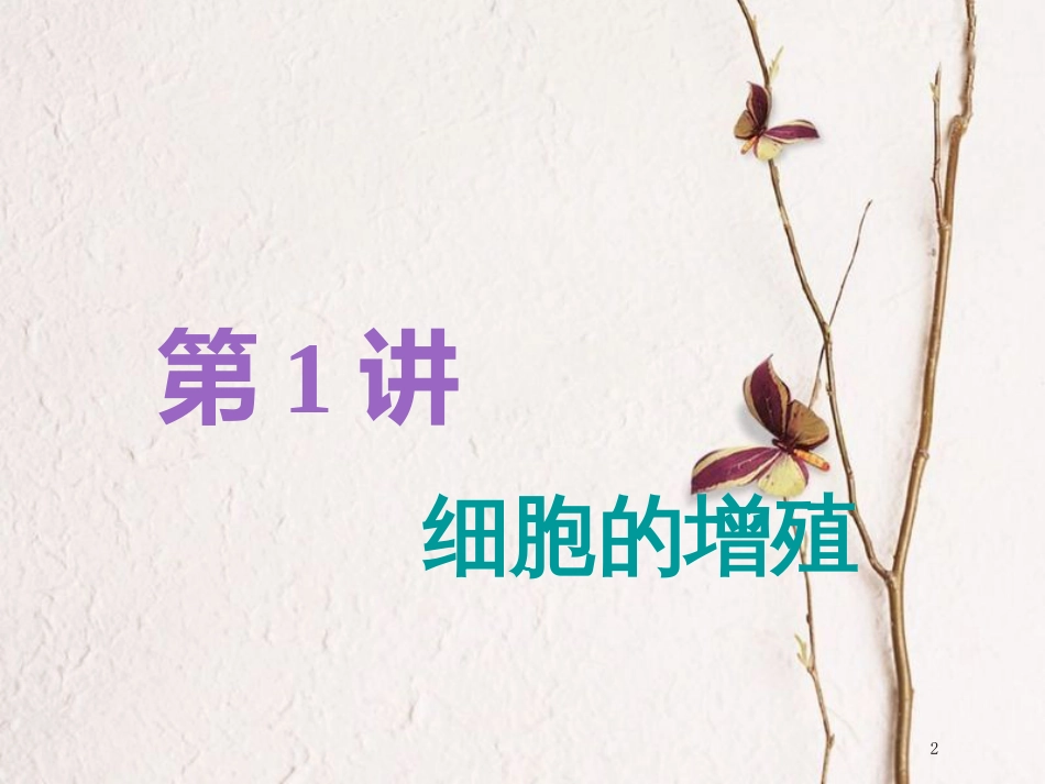 （全国通用版）2019版高考生物一轮复习 第1部分 分子与细胞 第四单元 细胞的生命历程 第1讲 细胞的增殖精准备考实用课件_第2页