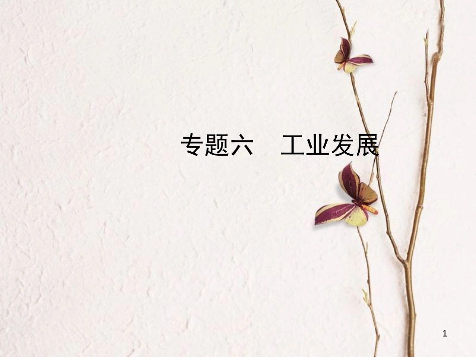 （烟台专版）中考地理总复习 专题过招六 工业发展课件_第1页