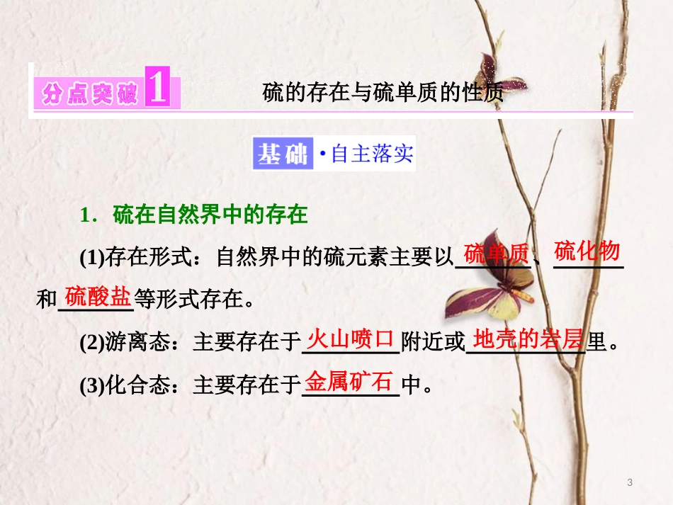 高中化学 专题4 硫、氮和可持续发展 第一单元 含硫化合物的性质和应用（第3课时）硫和含硫化合物的相互转化课件 苏教版必修1_第3页