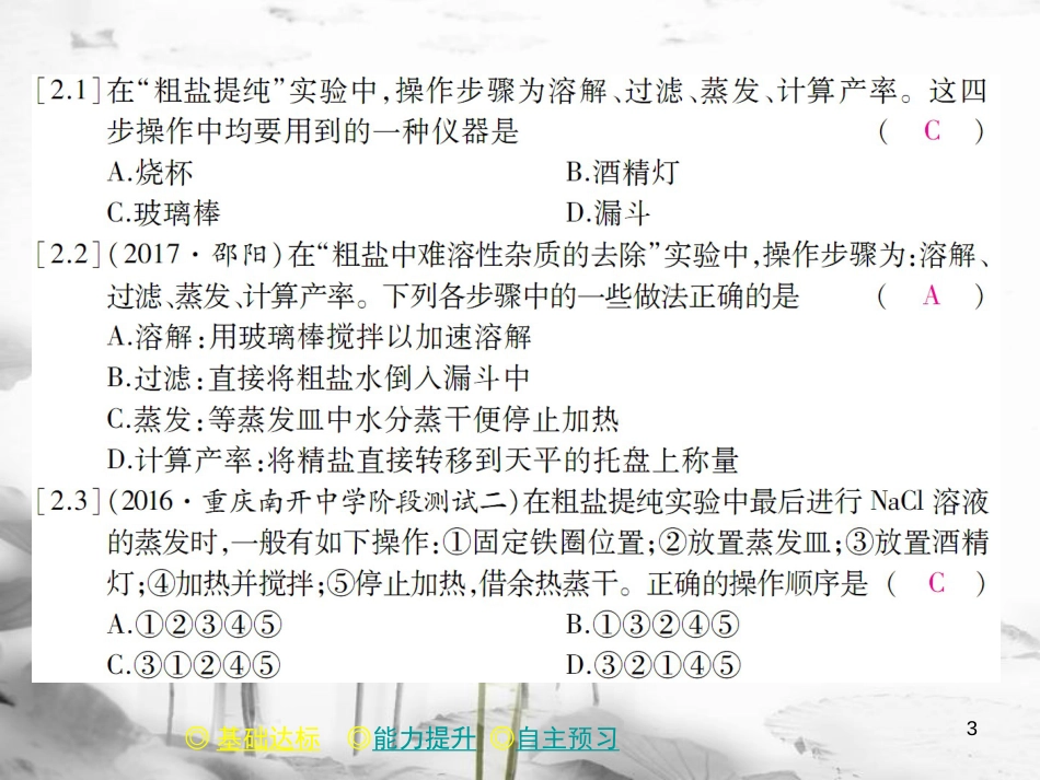 年春九年级化学下册 第十一章 盐 化肥 课题1 生活中常见的盐（课时一）课件 （新版）新人教版_第3页