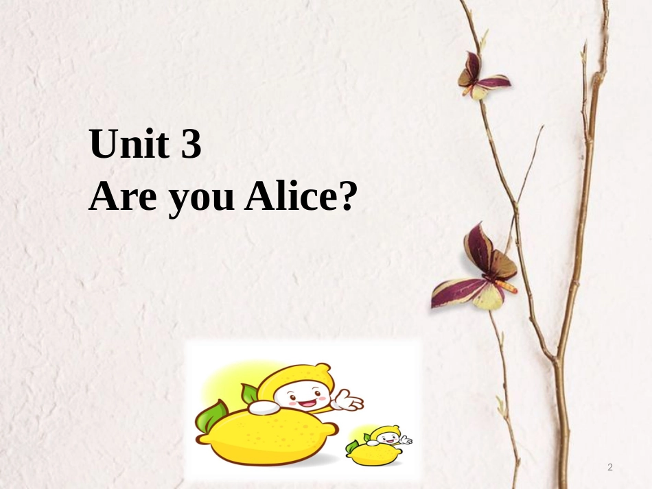 二年级英语上册 Unit 3 Are you Alice课件3 牛津上海版_第2页