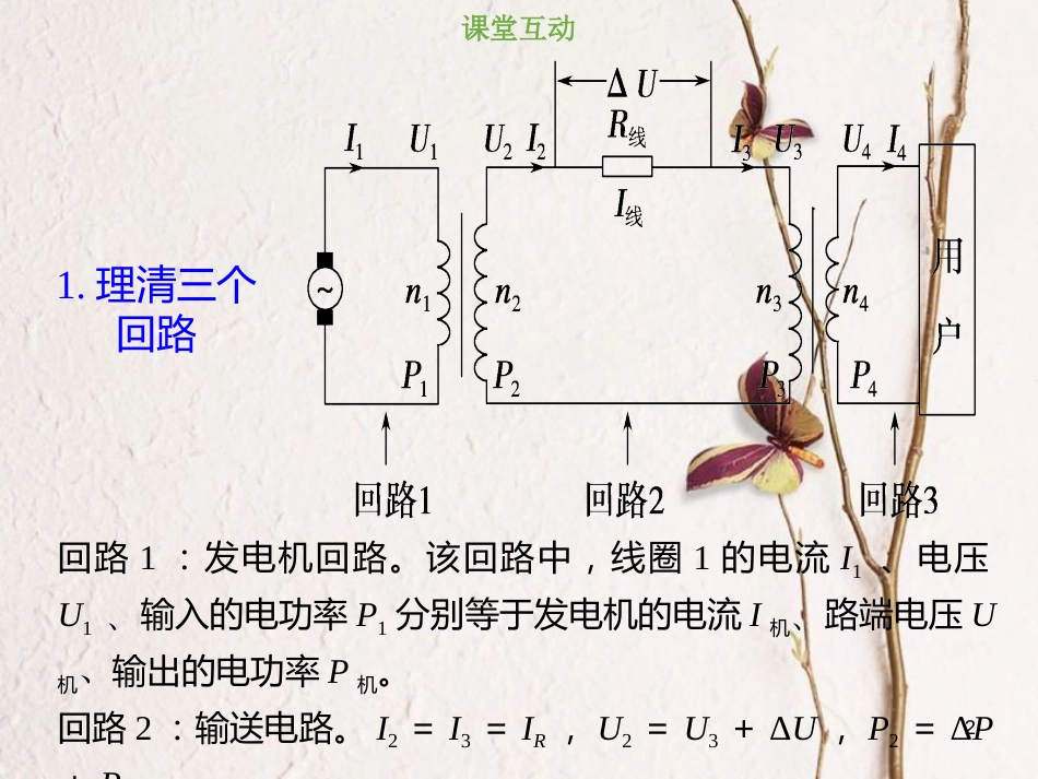 2019版高考物理总复习 第十一章 交变电流传感器 11-2-3 考点强化 远距离输电问题课件_第2页