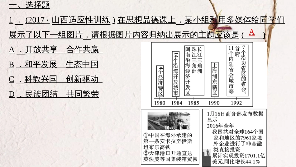 （山西地区）中考政治总复习 考点聚焦 九年级 第二单元 了解祖国 爱我中华 第四课 了解基本国策与发展战略课件_第3页