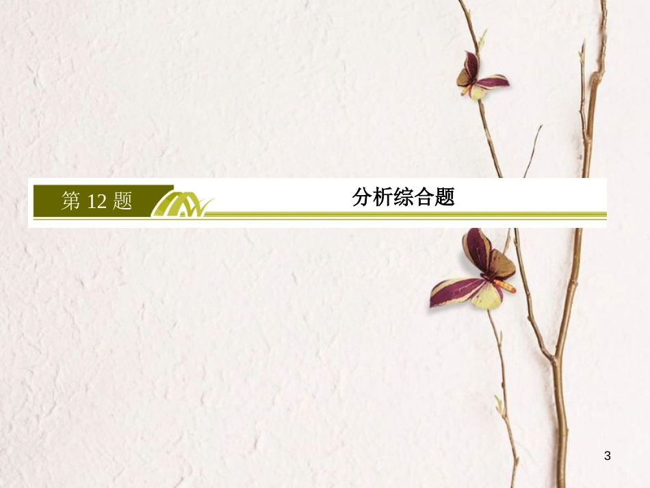 高考语文二轮复习 高考第二大题 古代诗文阅读 1 文言文阅读 12 分析综合题课件_第3页