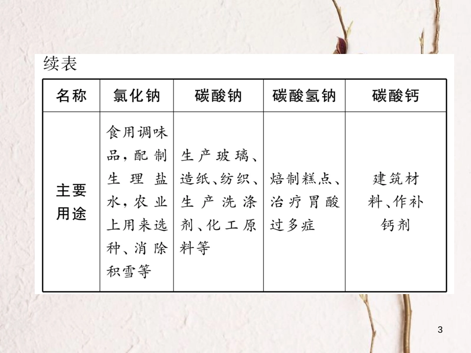 （青海专版）中考化学复习 第1编 教材知识梳理篇 第11单元 盐 化肥中考考点清单（精讲）课件_第3页