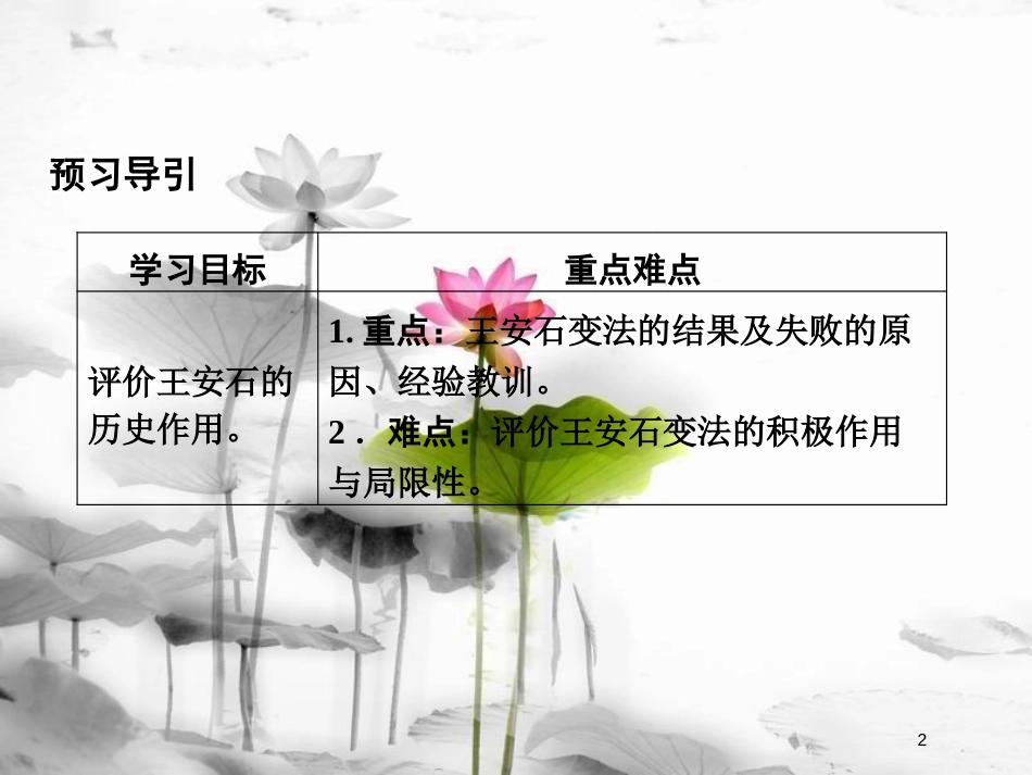 高中历史 第4单元 王安石变法 第3课 王安石变法的历史作用课件 新人教版选修1_第2页