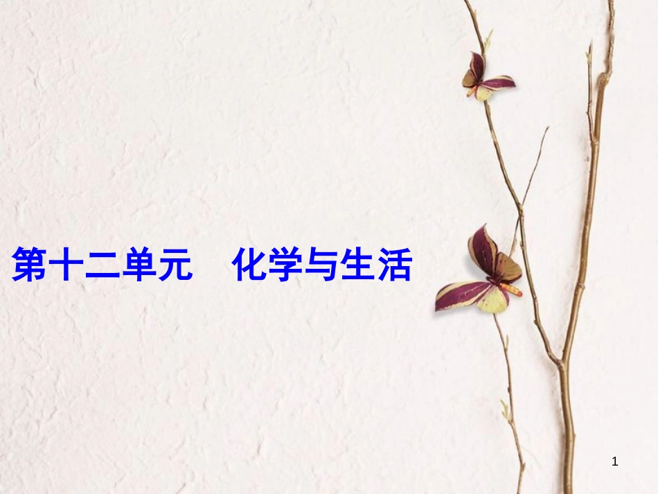 年中考化学一轮复习 第十二单元 化学与生活 第2课时 有机合成材料课件 （新版）新人教版_第1页