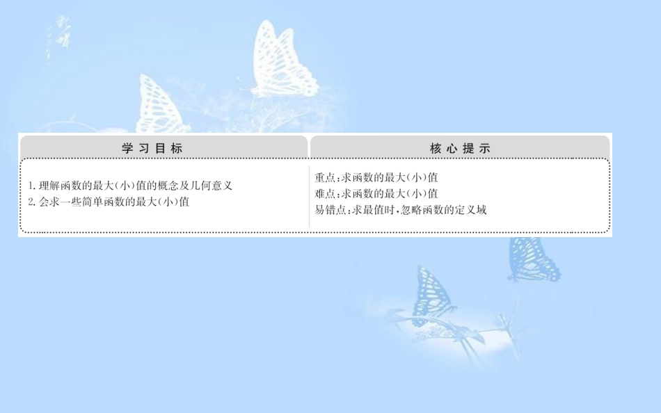 高中数学 第一章 集合与函数概念 1.3.1.2 函数的最大值、最小值课件 新人教A版必修1_第2页