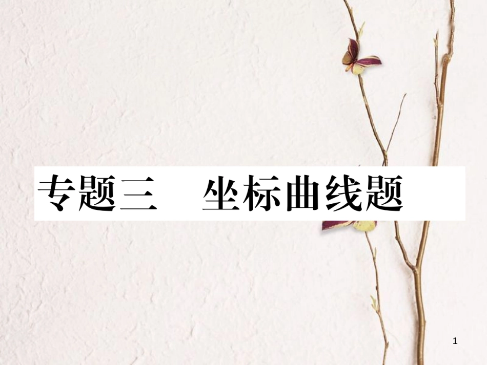 （青海专版）中考化学复习 第2编 重点题型突破篇 专题3 坐标曲线题（精练）课件_第1页