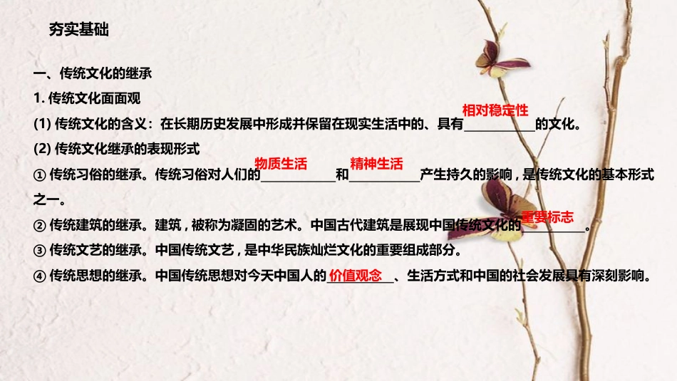 高考政治一轮复习 第二单元 文化传承与创新 第四课 文化的继承性与文化发展课件 新人教版必修3_第3页