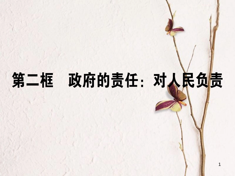 高中政治 2.3.2政府的责任：对人民负责课件 新人教版必修2_第1页