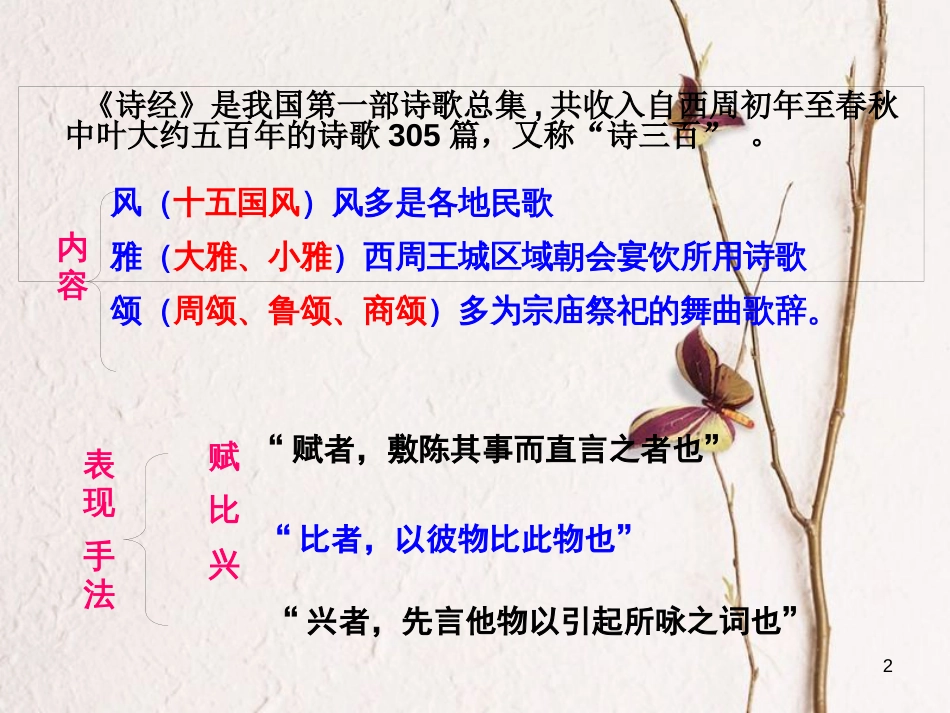 八年级语文下册 第三单元 12《诗经》两首课件 新人教版_第2页