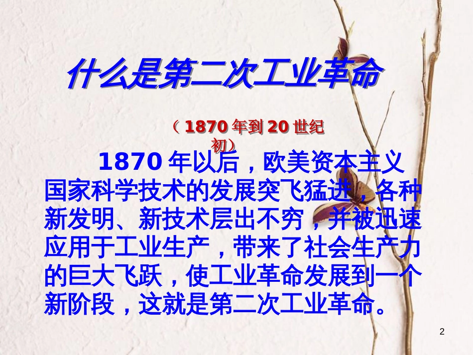 （陕西专版）中考历史复习 第二次工业革命课件_第2页