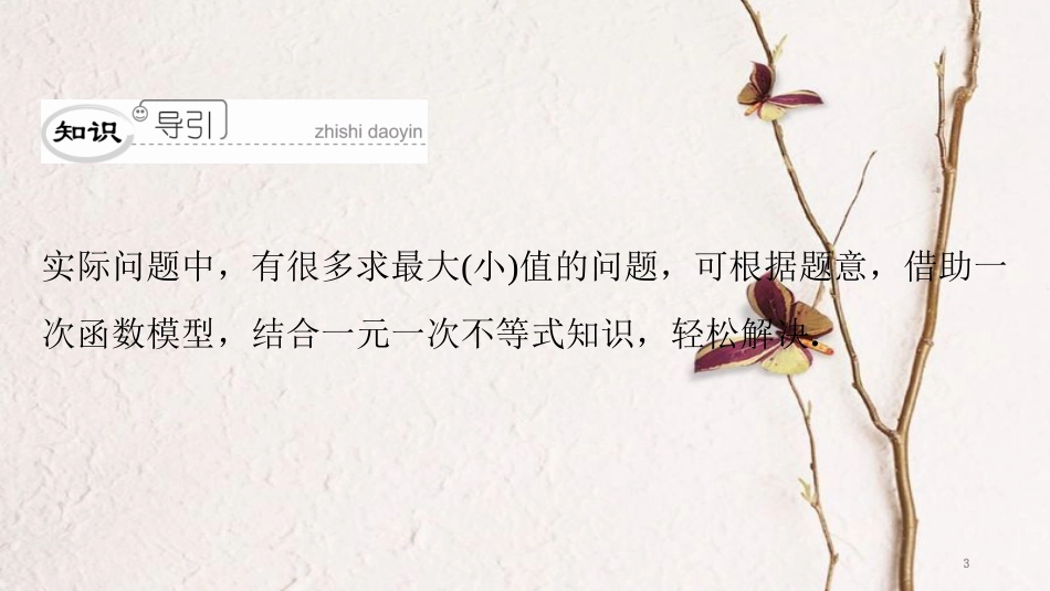 八年级数学下册 第二章 一元一次不等式与一元一次不等式组 2.5 一元一次不等式与一次函数（2）典型训练课件 （新版）北师大版_第3页