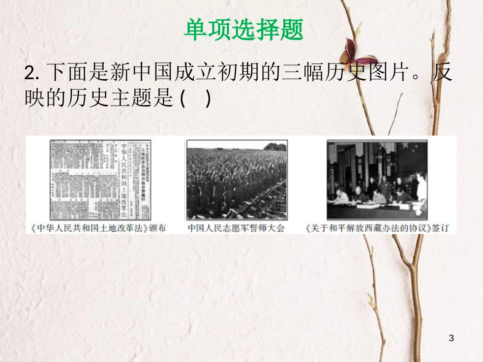 八年级历史下册 期中综合测试课件 北师大版_第3页