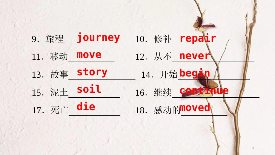 八年级英语下册 Unit 6 An old man tried to move the mountains Part 1 Section A（课前）课件 （新版）人教新目标版_第3页